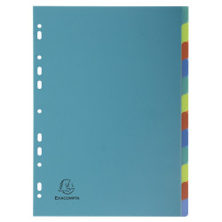 Intercalaires polypropylène recyclé Forever® 12 positions - A4