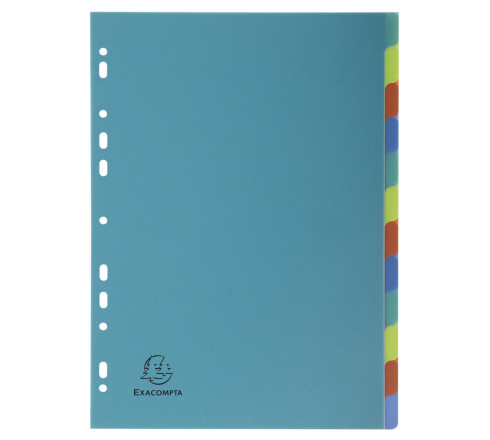 Intercalaires polypropylène recyclé Forever® 12 positions - A4