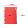 Intercalaires Carte lustrée 225g avec onglets renforcés - 6 positions - A4