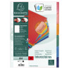 Intercalaires Carte lustrée 225g avec onglets renforcés - 6 positions - A4