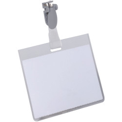 PORTE BADGE AVEC CLIP BOITE DE 50