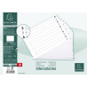 Intercalaires imprimés à touches plastifiées - 10 touches 1 à 10 - A3