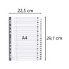 Intercalaires imprimés à touches plastifiées - 20 touches 1 à 20 - A4