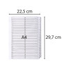 Intercalaires imprimés à touches plastifiées - 50 touches 1 à 50 - A4