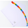 Intercalaires Imprimés alphabétiques carte blanche 160g - 20 positions - A4