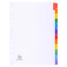 Intercalaires Imprimés mensuels carte blanche 160g - 12 positions - A4