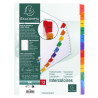 Intercalaires Imprimés mensuels carte blanche 160g - 12 positions - A4