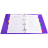 Intercalaires carte blanche 160g avec onglets couleurs renforcés - 6 positions - A4