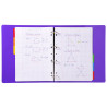Intercalaires carte blanche 160g avec onglets couleurs renforcés - 6 positions - A4