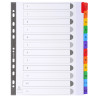 Intercalaires Imprimés numériques carte blanche 160g- 12 positions - A4 Maxi