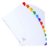 Intercalaires Imprimés numériques carte blanche 160g- 12 positions - A4 Maxi