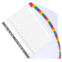 Intercalaires Imprimés numériques carte blanche 160g- 31 positions - A4 Maxi