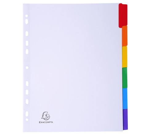 Intercalaires carte blanche 160g - 6 positions - A4+