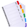 Intercalaires carte blanche 160g - 6 positions - A4+