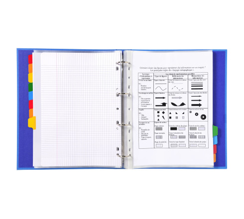 Intercalaires carte blanche 160g - 12 positions - A4+