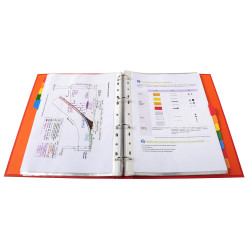 Intercalaires carte blanche 160g - 12 positions - A4+