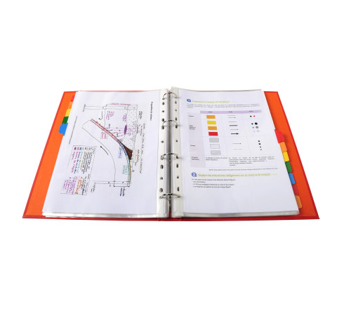 Intercalaires carte blanche 160g - 12 positions - A4+