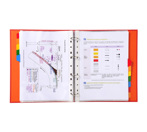 Intercalaires carte blanche 160g - 12 positions - A4+