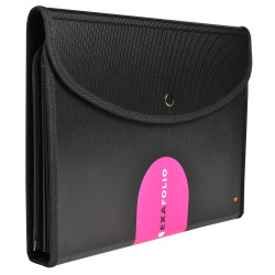 Trieur Exafolio avec porte-bloc et valisette Exactive - 6 compartiments