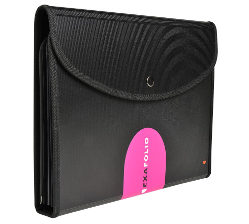 Trieur Exafolio avec porte-bloc et valisette Exactive - 6 compartiments