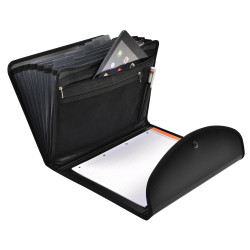 Trieur Exafolio avec porte-bloc et valisette Exactive - 6 compartiments