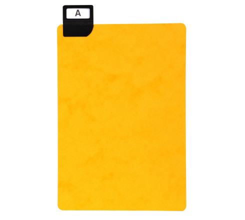 Paquet de 24 guides alphabétiques en carte à onglets métalliques, pour fiches 210x148mm