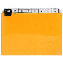 Paquet de 24 guides alphabétiques en carte à onglets métalliques, pour fiches 148x210mm