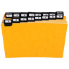 Paquet de 24 guides alphabétiques en carte à onglets métalliques, pour fiches 148x210mm