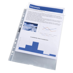 Bloc 50 pochettes perforées PP lisse Quick Doc - A4