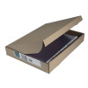 Étui carton de 100 pochettes perforées - PVC lisse - A4