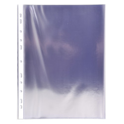 Sachet de 10 pochettes perforées - PVC lisse - A4