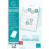 Sachet de 100 pochettes perforées polypropylène grainé 5/100e - A4