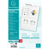 Sachet de 100 pochetttes perforées Polypropylène grainé 5/100e - A5