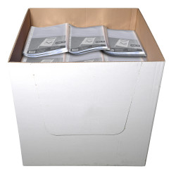 Sachet de 100 pochettes perforées PP grainé 40 microns livré en demi box palette - A4