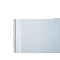 Sachet de 100 pochettes perforées PP grainé 40 microns livré en demi box palette - A4