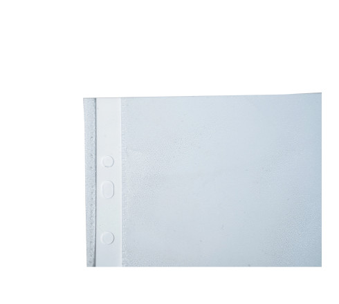 Sachet de 100 pochettes perforées PP grainé 40 microns livré en demi box palette - A4