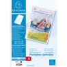 Sachet de 10 pochettes perforées ouverture haut et côté - polypropylène lisse 6/100e - A4
