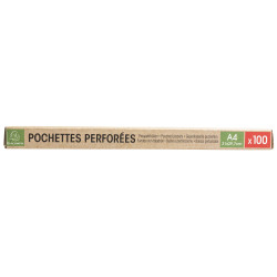 100 pochettes perforées PP recyclé Forever 6/100e