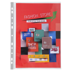 Sachet 10 Pochettes perforées PREMIUM polypropylène 140micron A4+