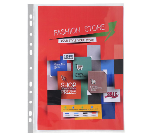 Sachet 10 Pochettes perforées PREMIUM polypropylène 140micron A4+