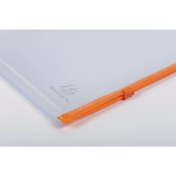 Sachet de 5 pochettes zip perforées polypropylène Exactive - A4