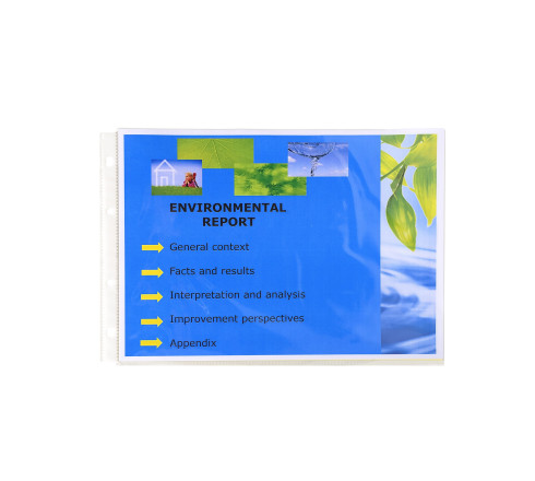 Sachet de 20 pochettes perforées horizontales Exactive - polypropylène lisse 5,5/100e