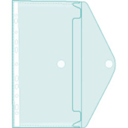 Sachet de 5 pochettes-enveloppes perforées polypropylène - A4