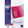 Sachet de 5 pochettes-enveloppes perforées polypropylène - A4