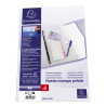 Sachet de 5 pochettes-enveloppes perforées polypropylène - A4