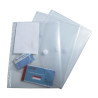 Sachet de 5 pochettes-enveloppes perforées polypropylène - A4