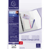 Sachet de 5 pochettes-enveloppes perforées polypropylène - A4