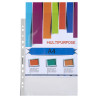 Sachet de 100 pochettes perforées polypropylène lisse Qualité + - A4