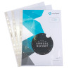 Sachet de 100 pochettes perforées polypropylène lisse Qualité + - A4