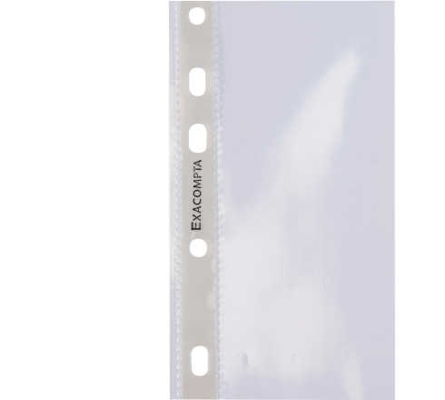 Sachet de 100 pochettes perforées polypropylène lisse Qualité + - A4